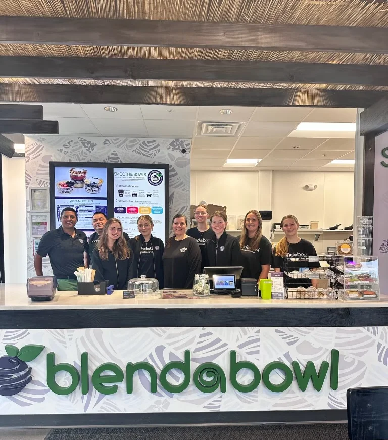 Photo of the exterior of blendabowl with their food truck out front