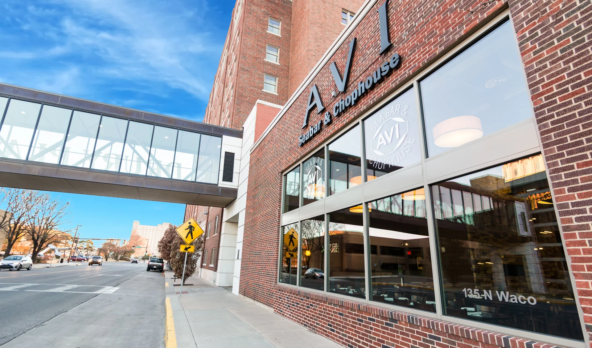 Exterior view of AVI Seabar & Chophouse restaurant