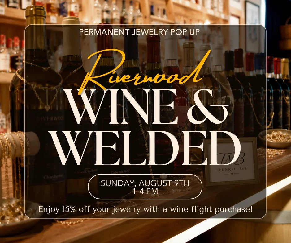 Wine and jewelry pop-up event at Riverwood