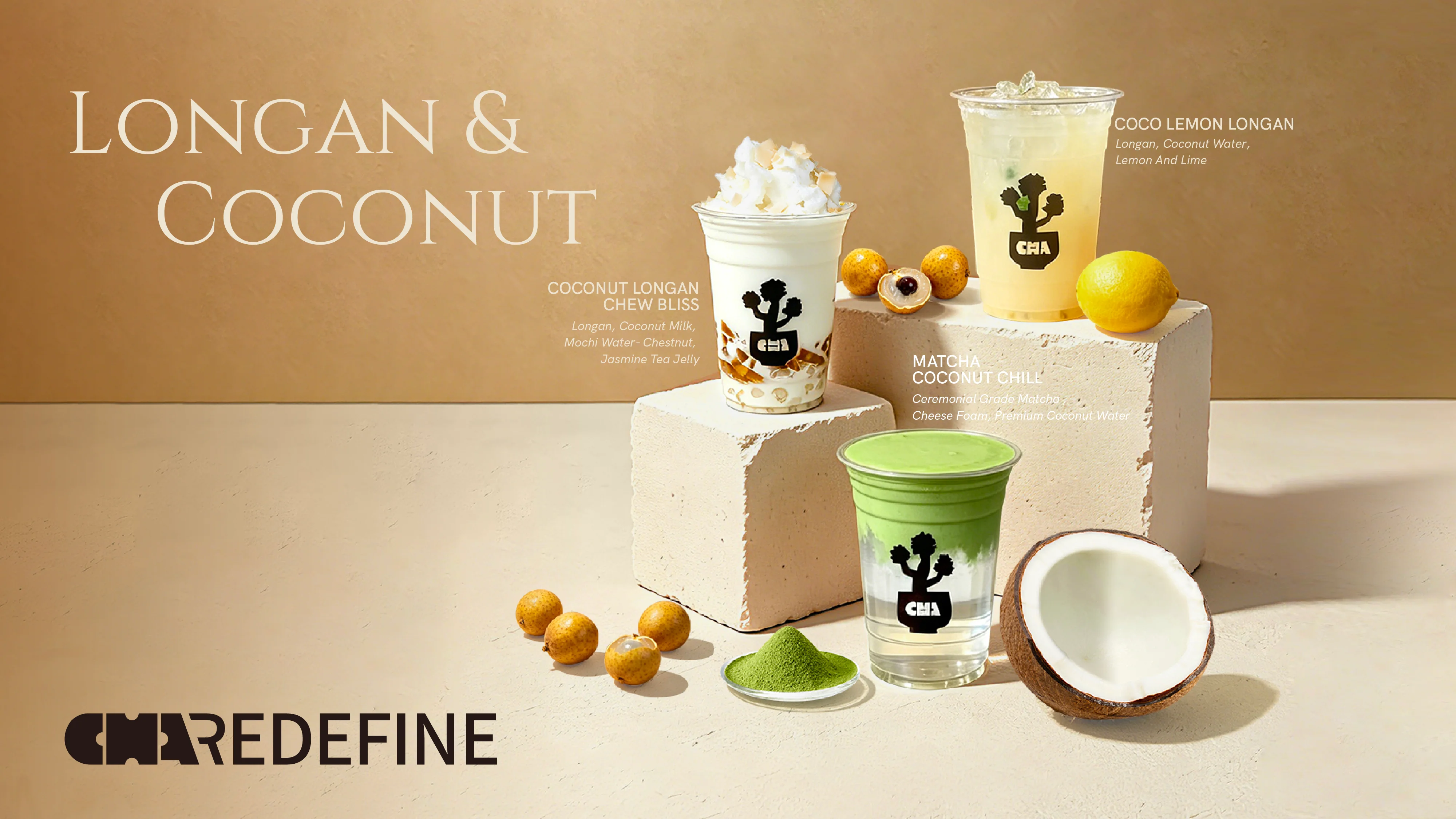 Cha Redefine | Rowland Heights - Refreshing Peach Chappuccino