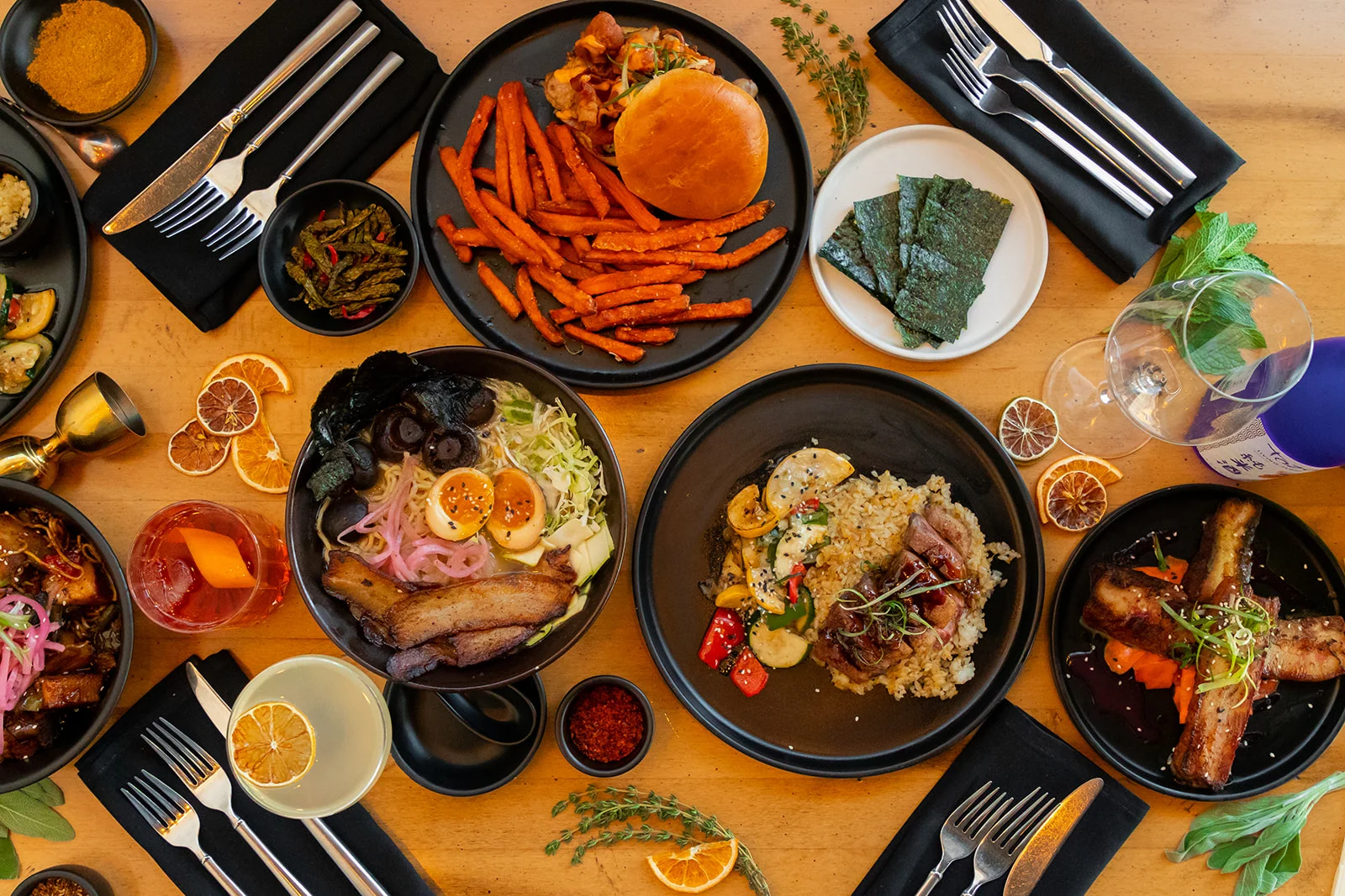 Dinner Menu Spread