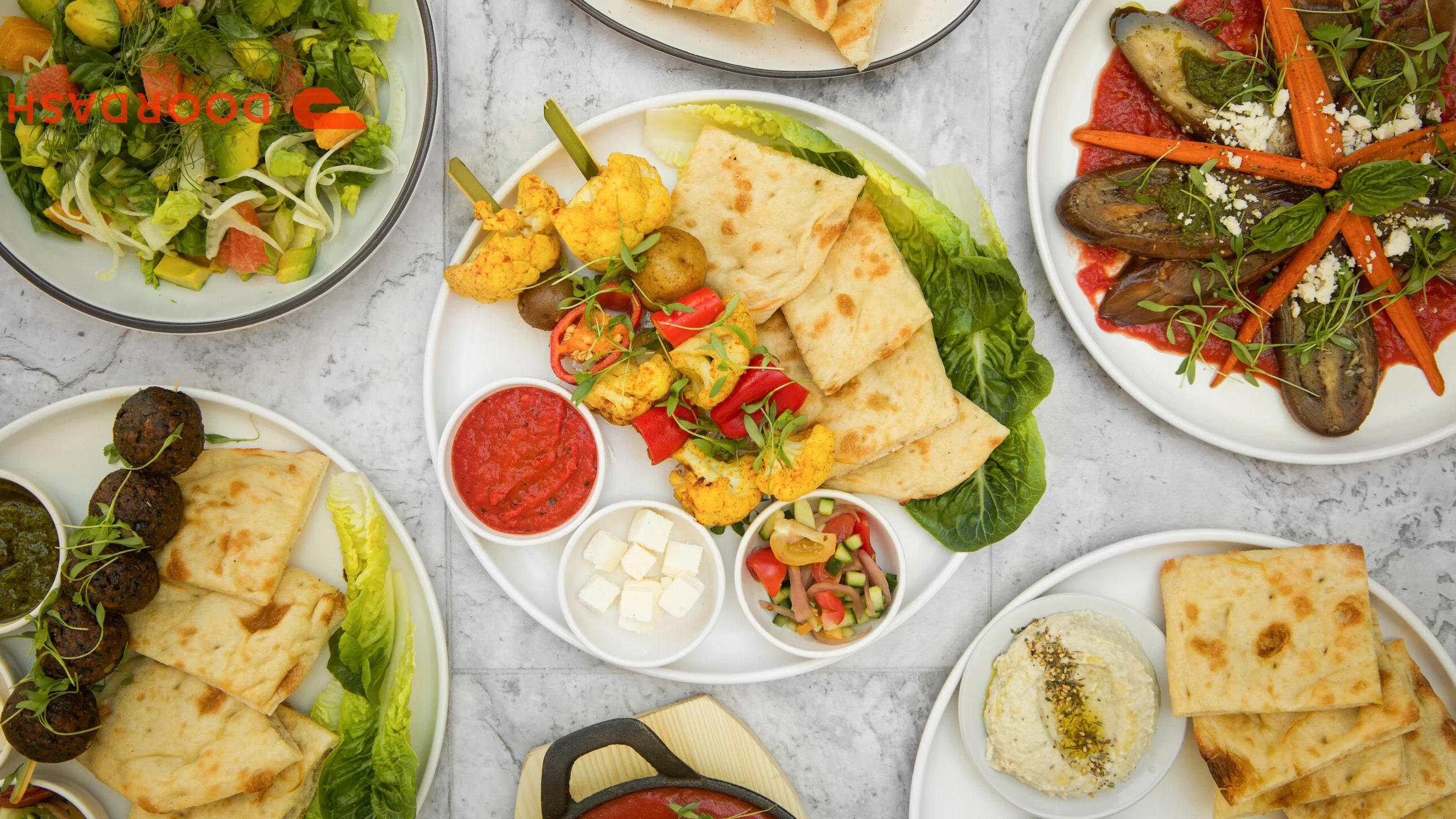 Picture of several menu items