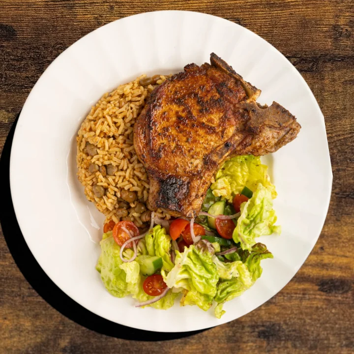 Pepper Pork Chop Lunch + Free Soda