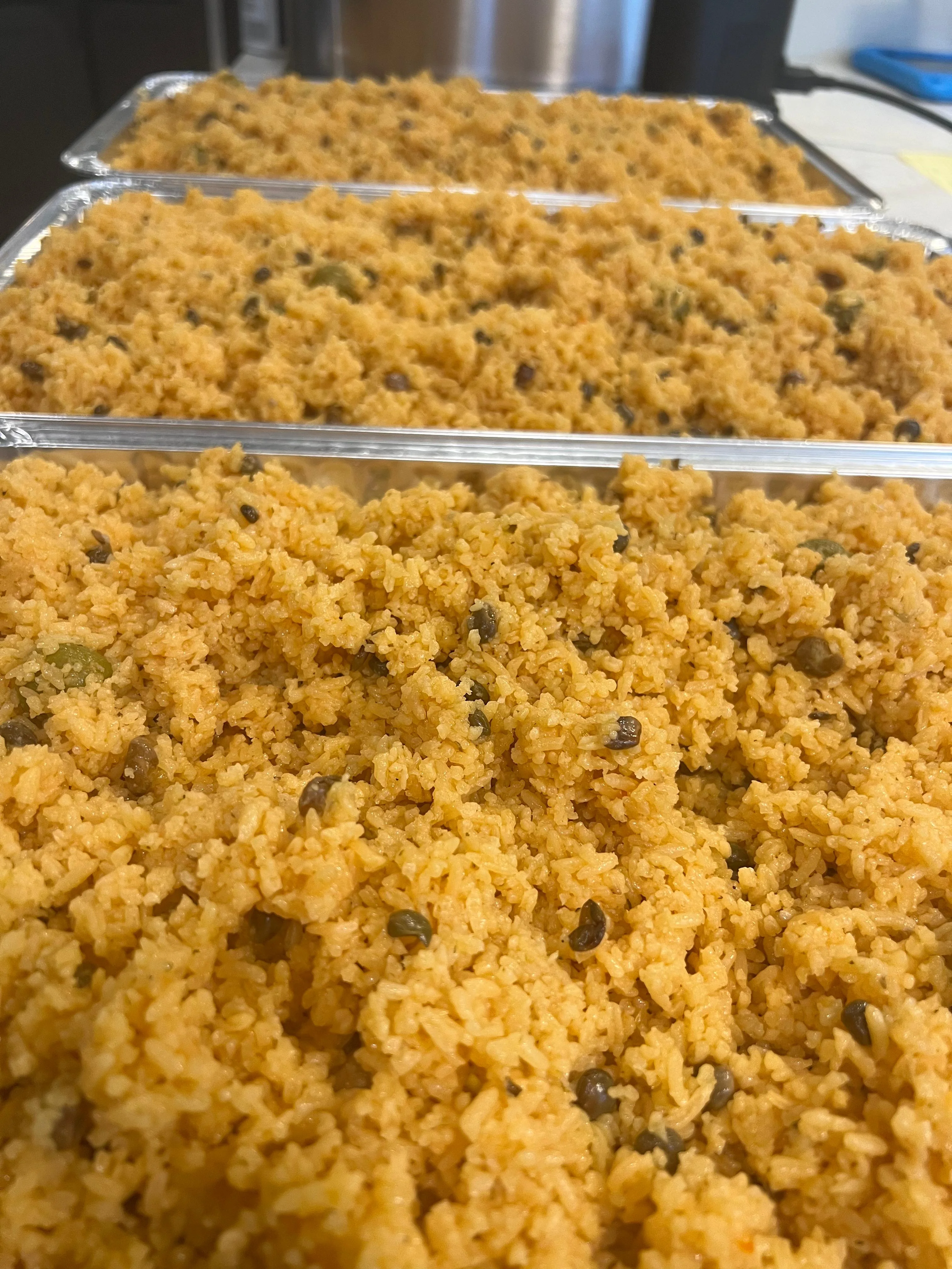 Arroz con gandules (Yellow Rice and beans)