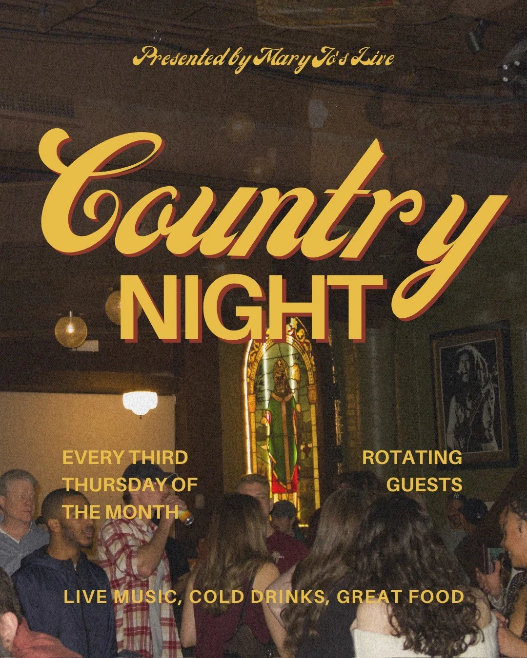 April calendar with restaurant events and promotions