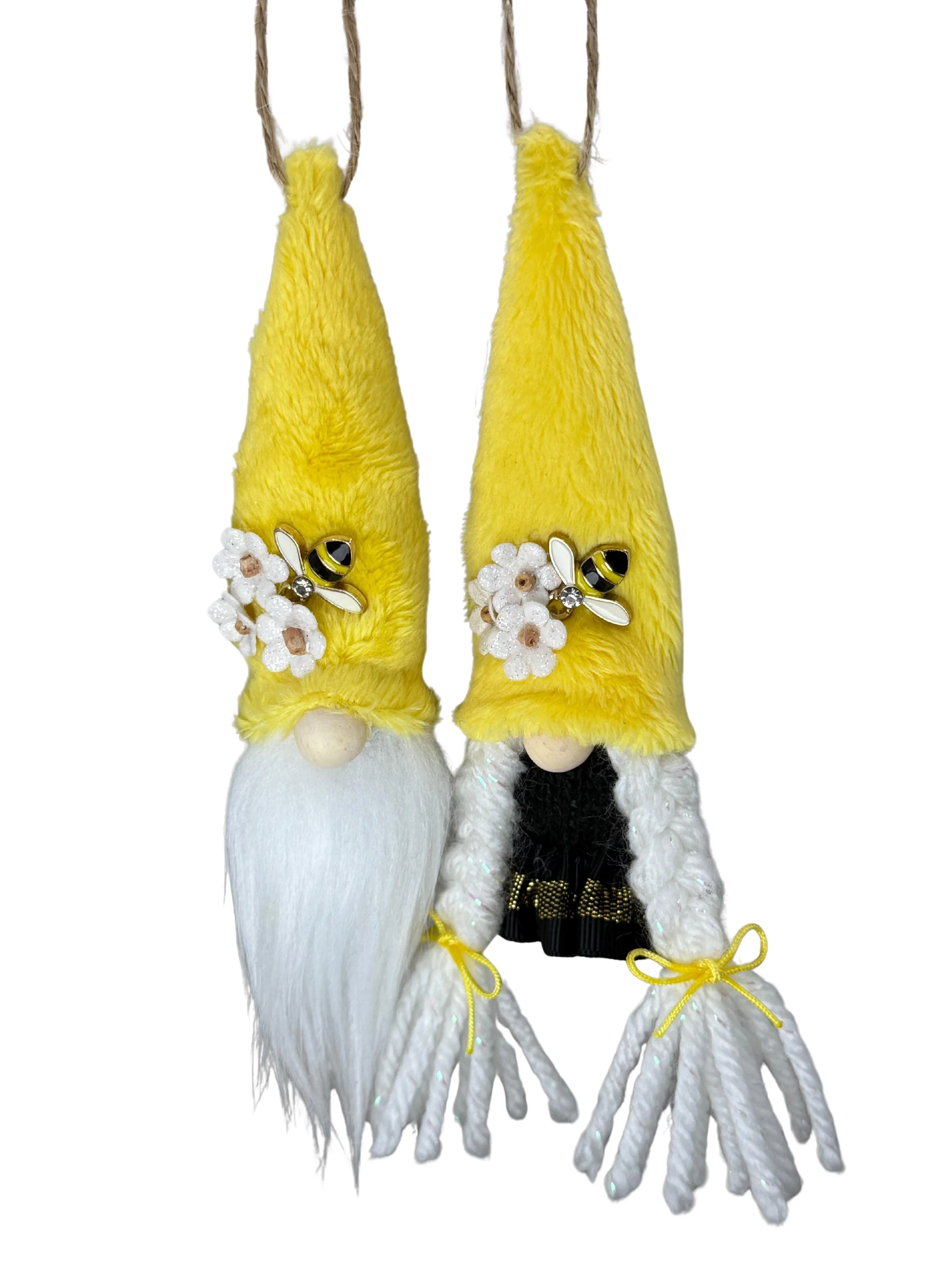 Spring Gnome Couple Ornament Set