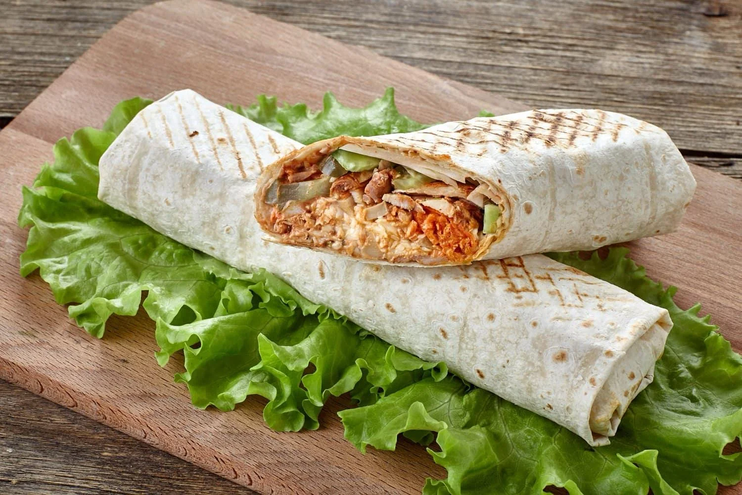 Chicken shawarma wrap