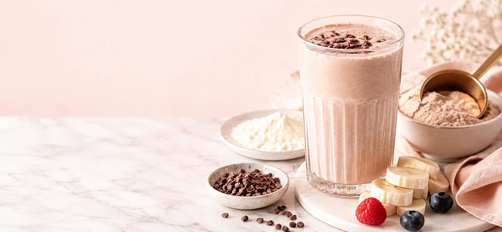 100% grass-fed whey protein isolate in a modern setting
