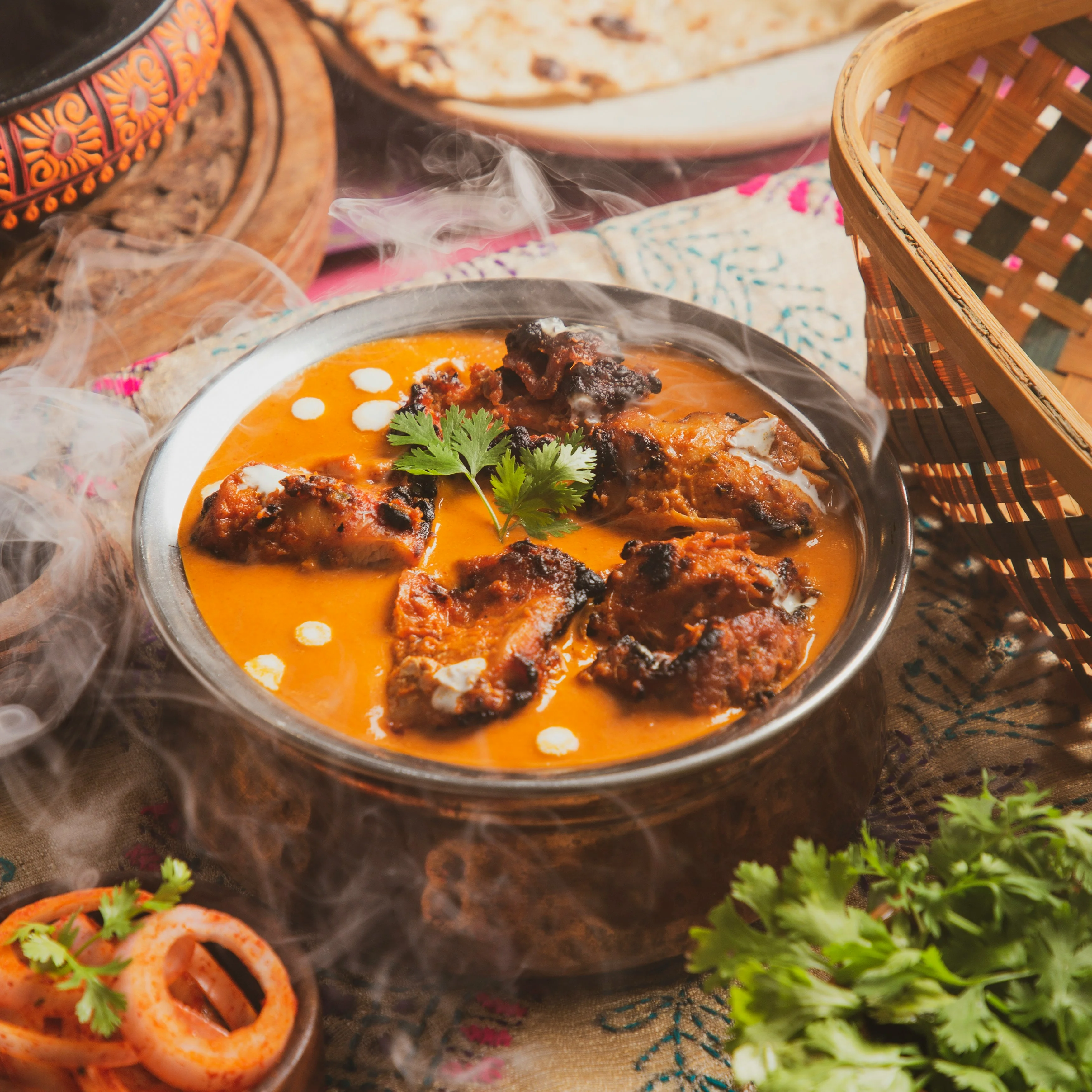 Authentic Indian butter chicken in a rich sauce