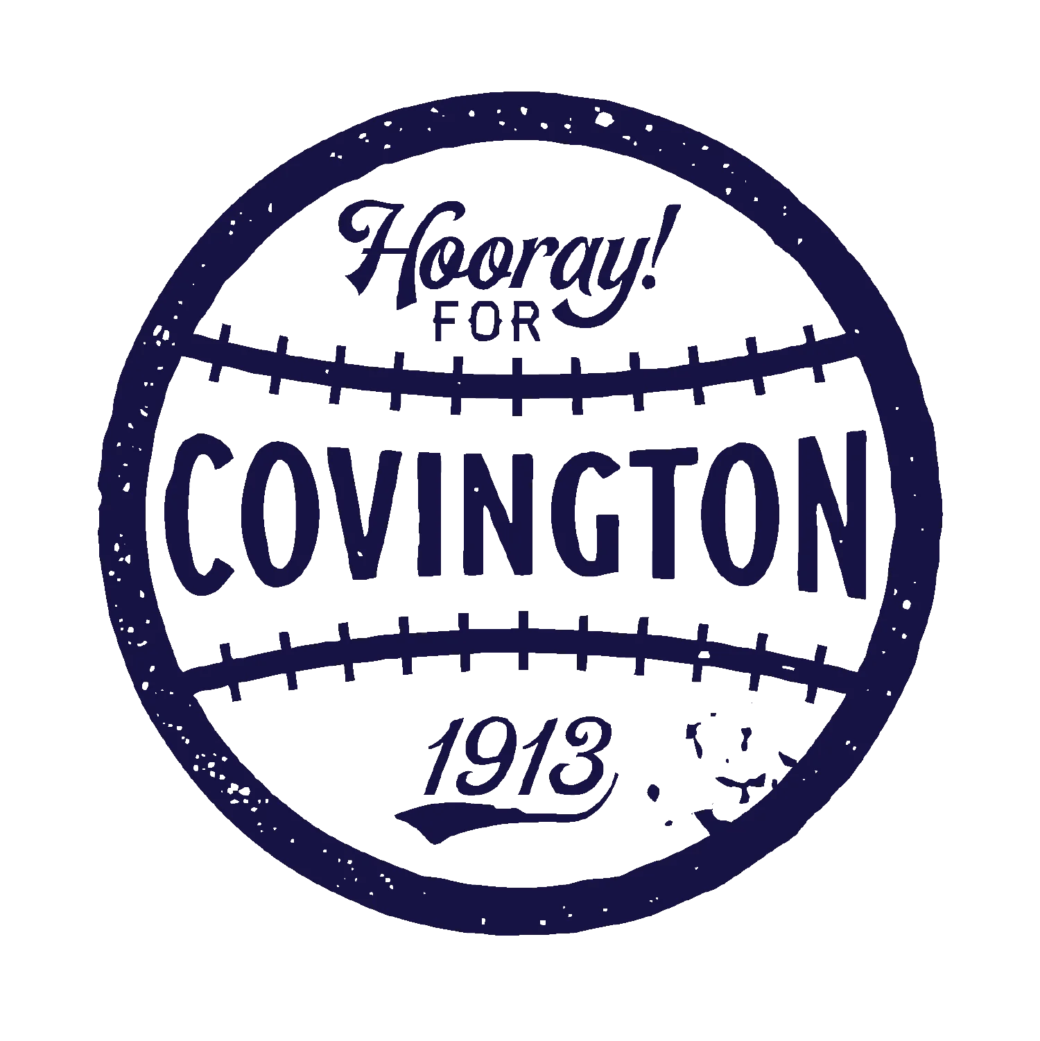 Vintage logo for Covington, celebrating local heritage since 1913