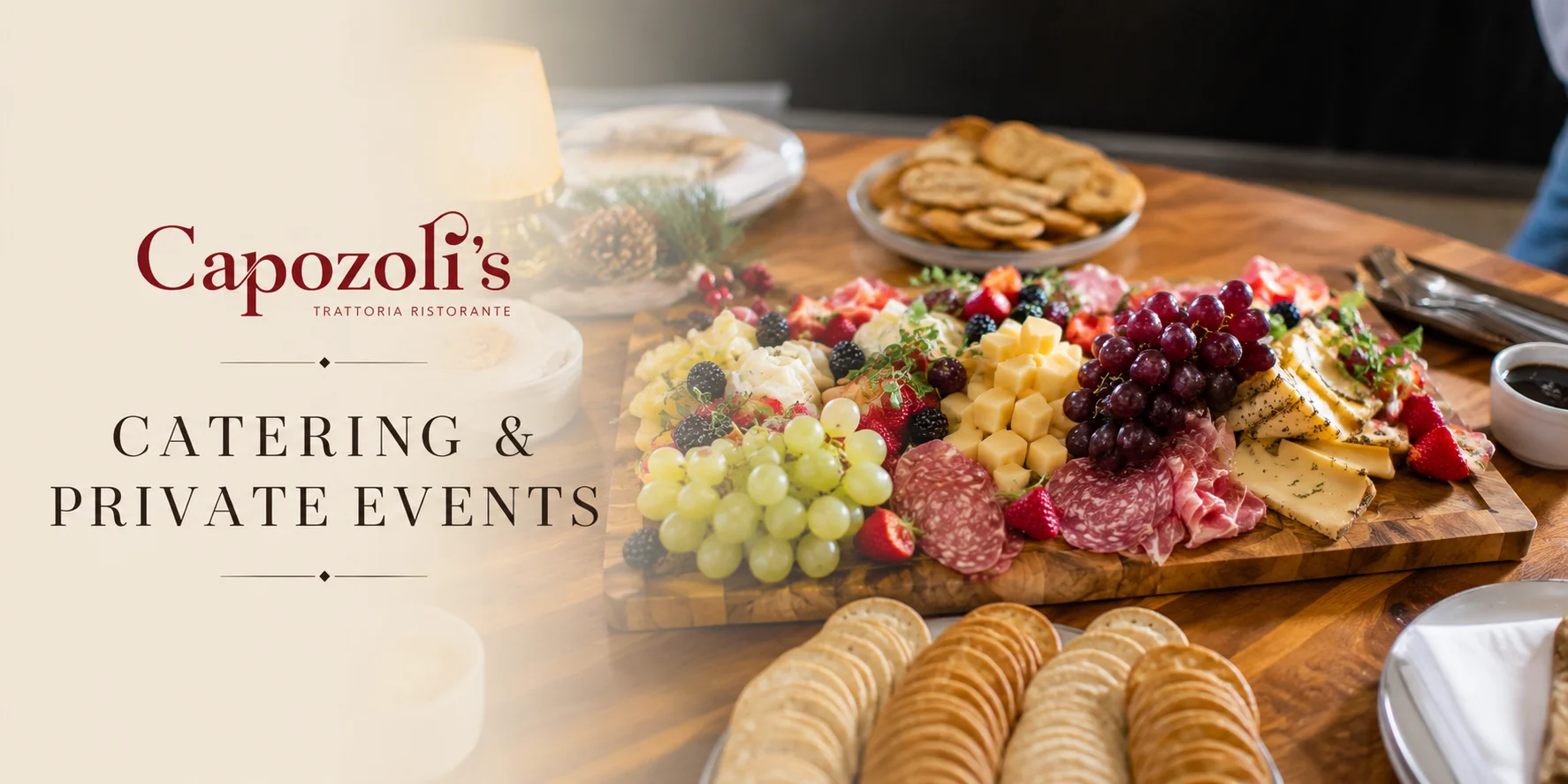 Artisan charcuterie board for events