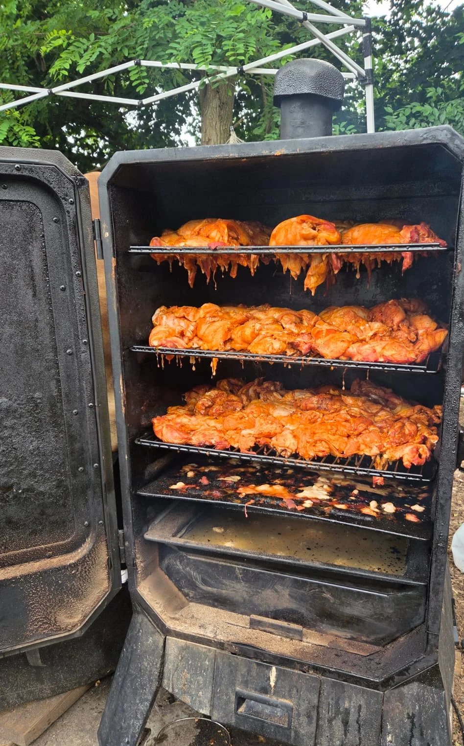 Smoking Chicken