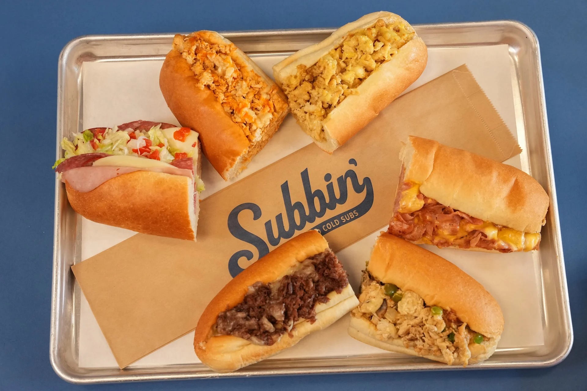 Delicious sub sandwich with fresh ingredients and toppings