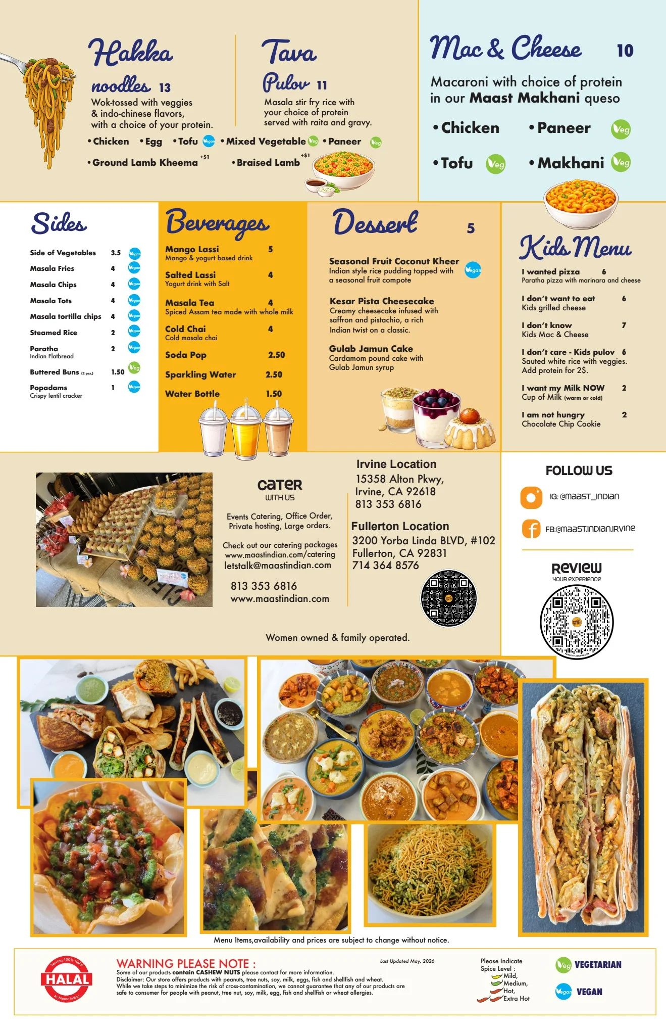Colorful Indian thali with various curries and sides