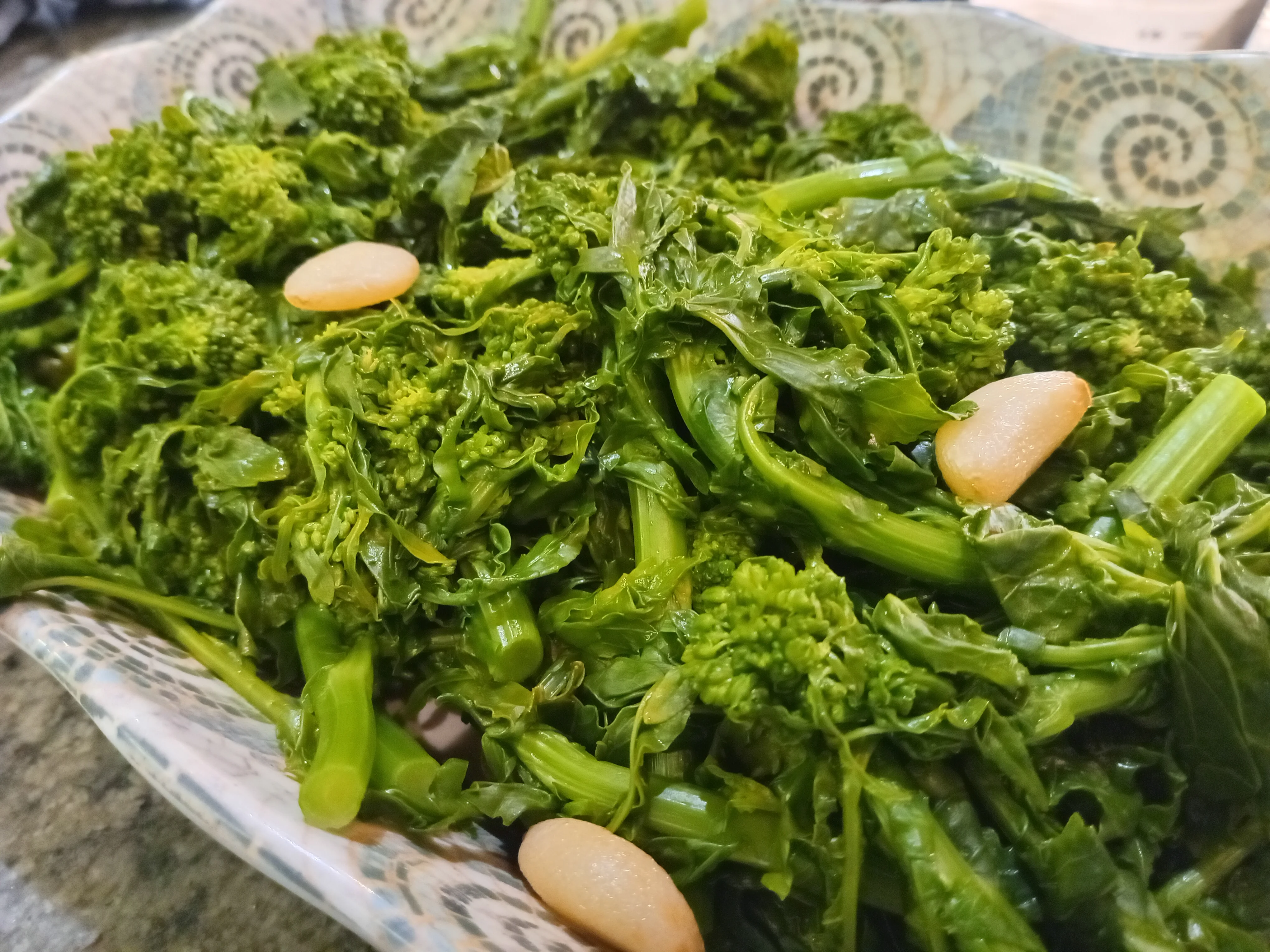 Sautéed Italian broccoli rabe with garlic