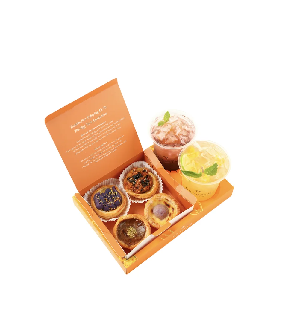 4PCS Tart & 2 Drinks Combo
