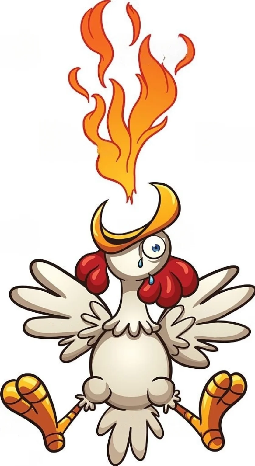 Spicy chisken illustration