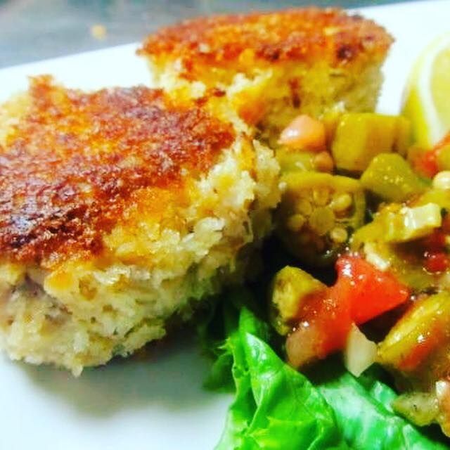 Crab Cake Appetizer# at Page’s Okra Grill