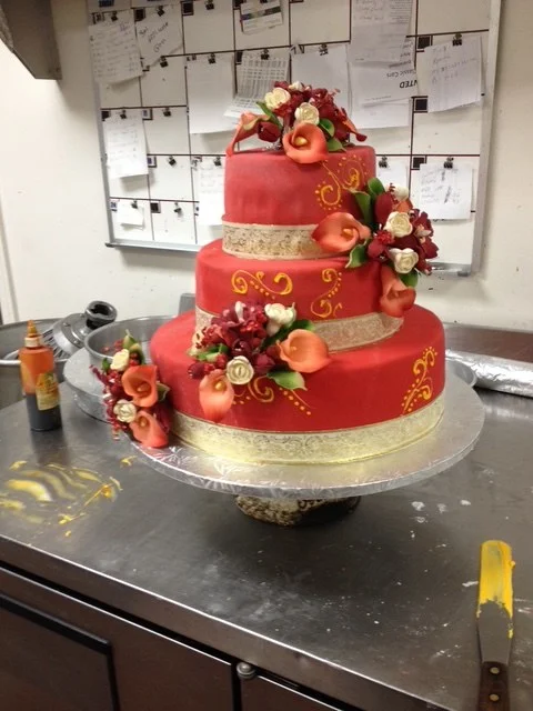 Decorated celebration cake from The Kosher Pastry Oven