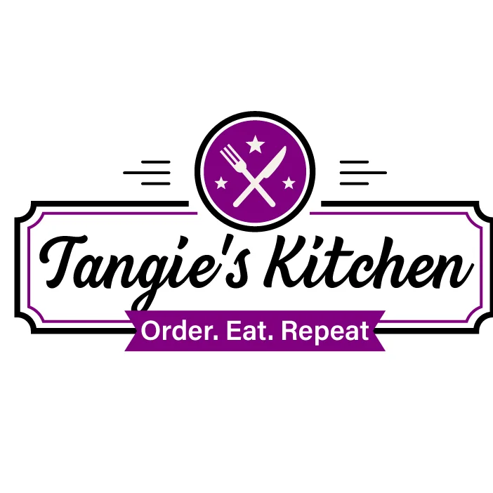 Logo of Tangie's Kitchen with a fork and knife design