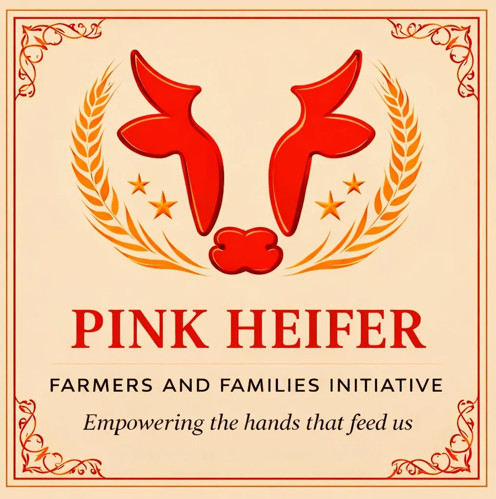 Logo for Pink Heifer Farmers and Families Initiative