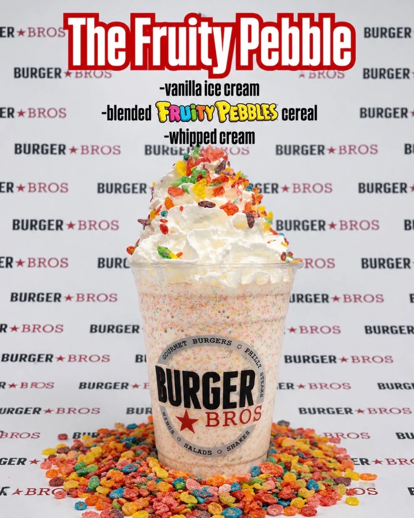 Delicious milkshake topped with whipped cream and a cherry