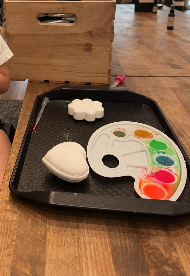 Paint Your Own Bath Bomb activity at Magnolia Ritual