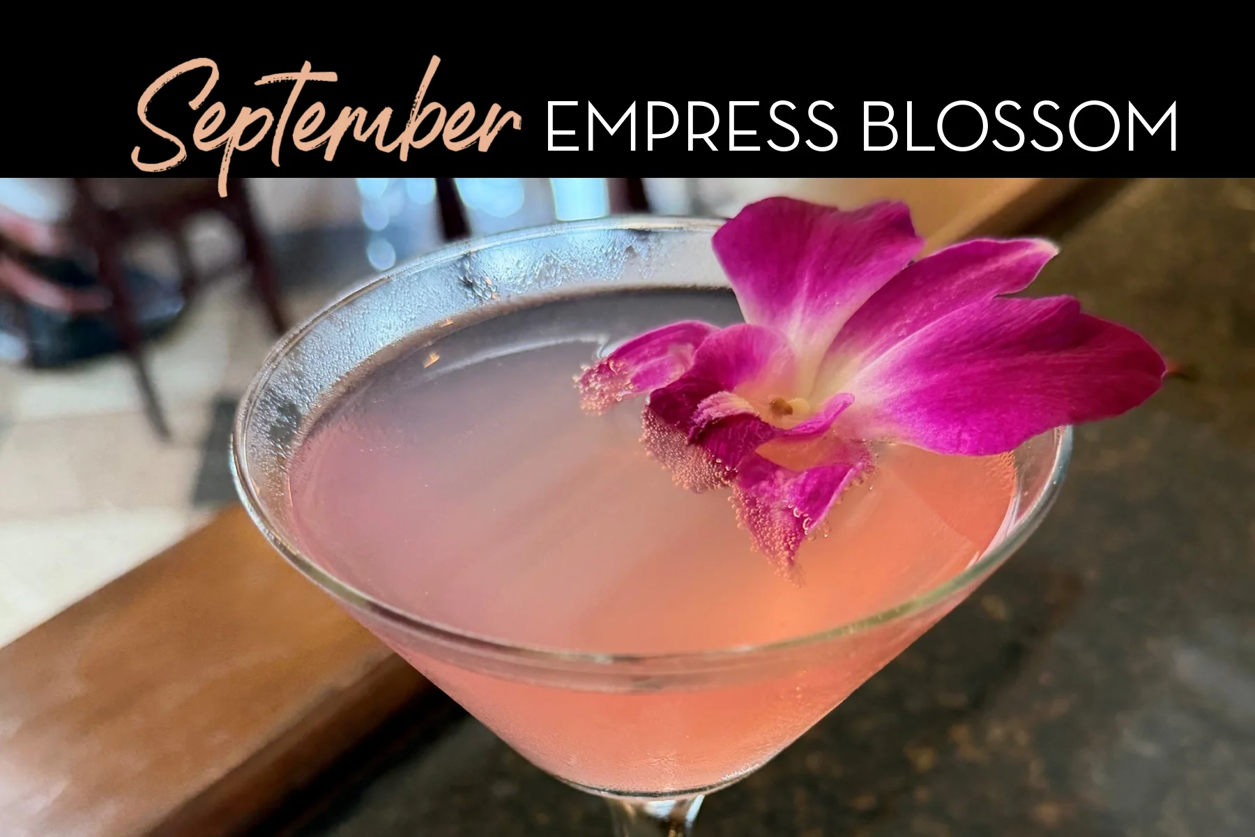 Refreshing cherry cosmopolitan cocktail in a stylish glass