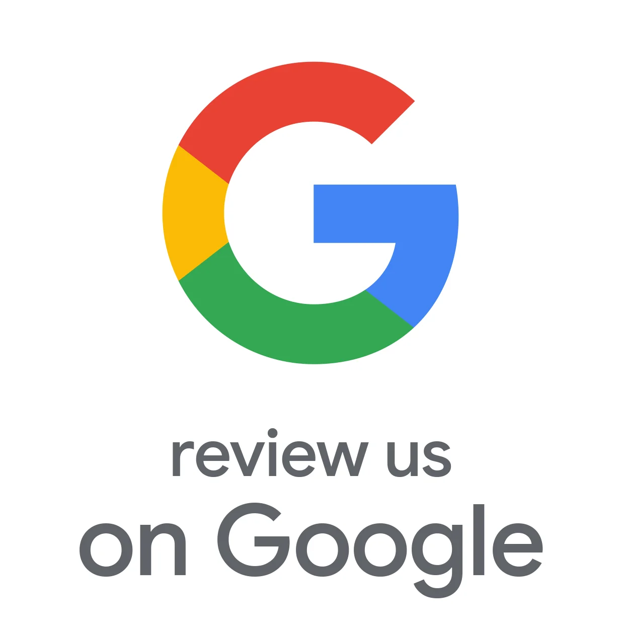 Google logo encouraging reviews