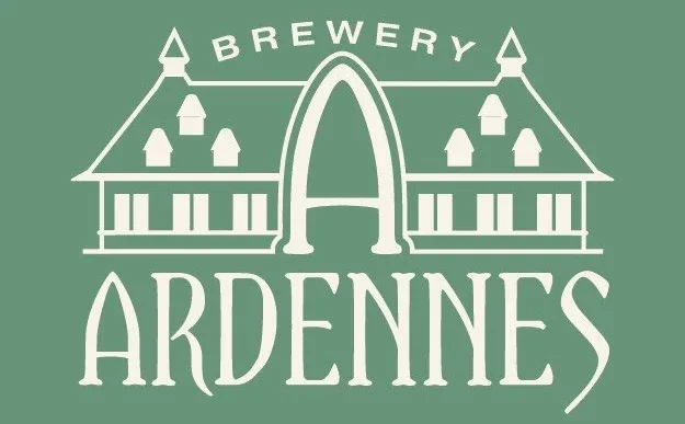 Brewery logo featuring traditional architecture