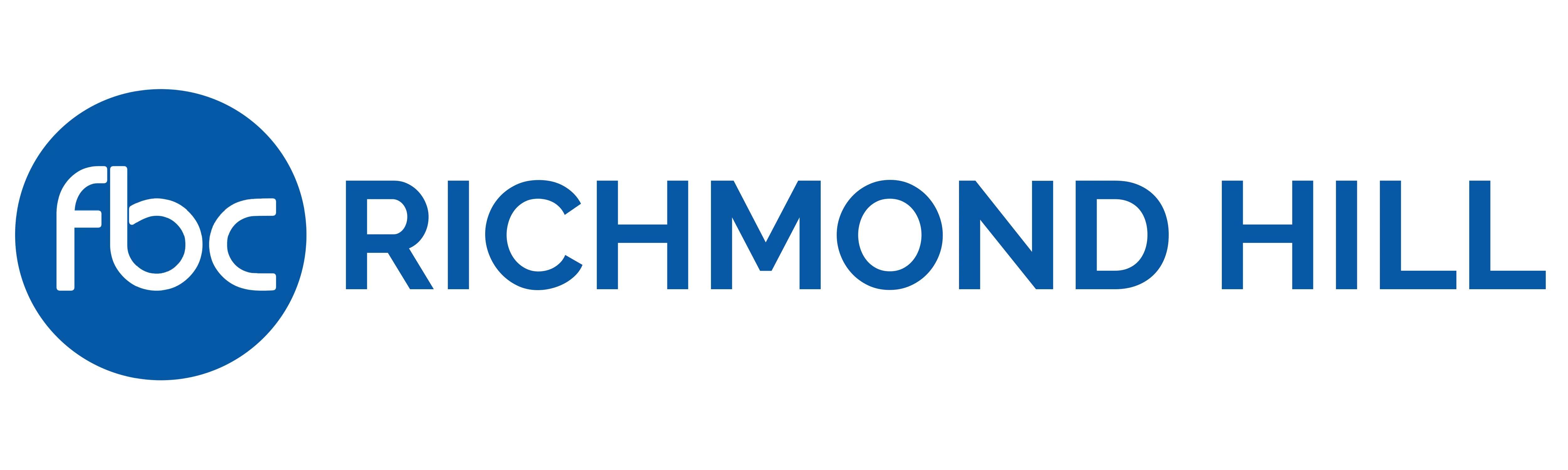 Logo of FBC Richmond Hill in blue