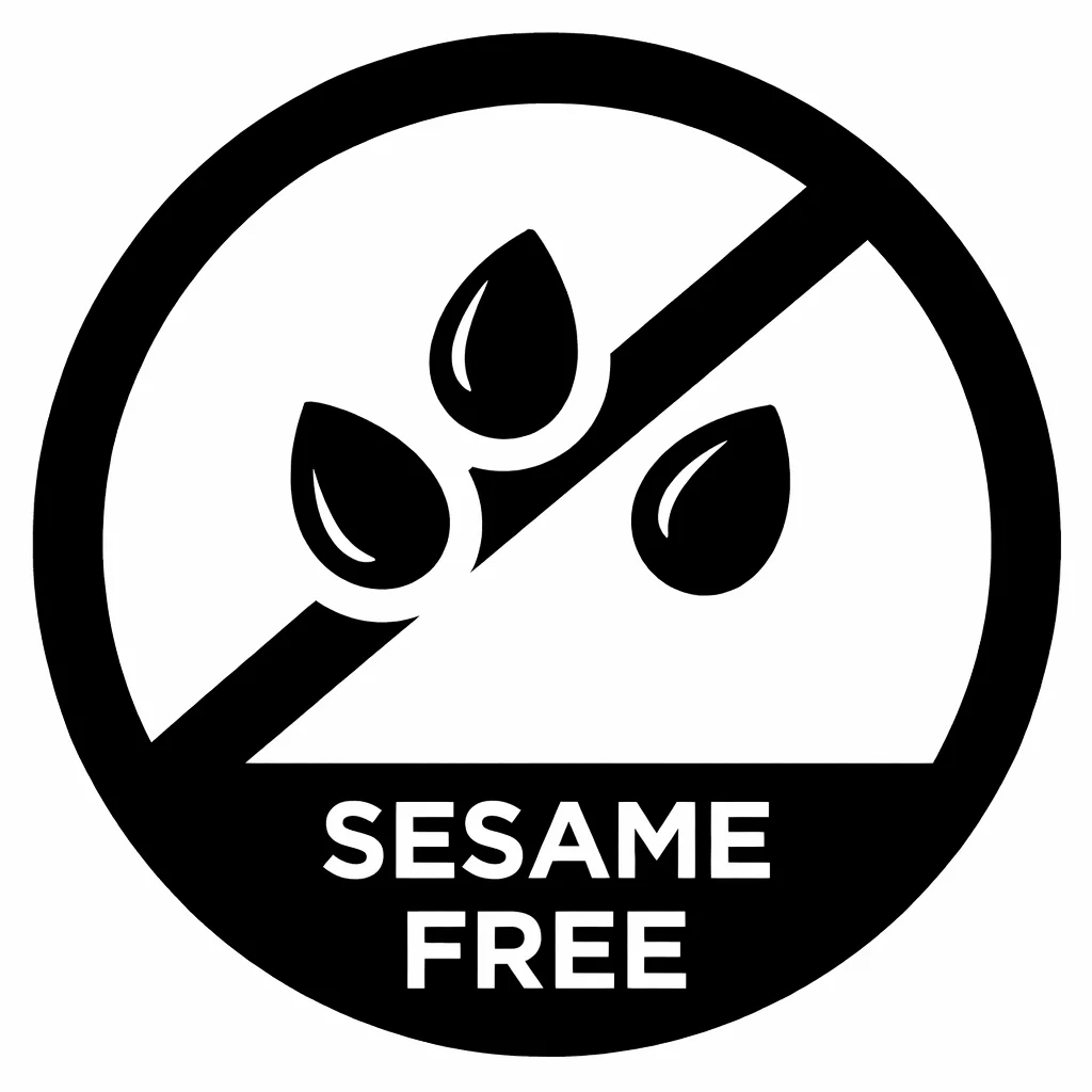 Image of a sesame-free dish, highlighting its ingredients and presentation.