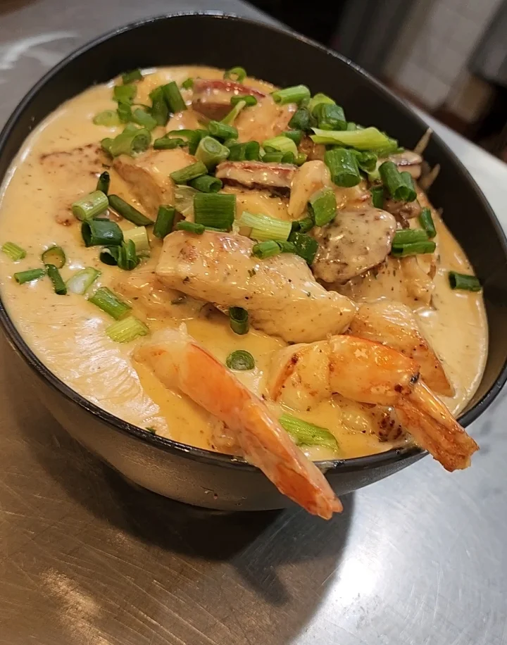 Cajun Alfredo & Grits