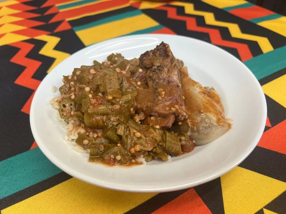 Okra Soup Plate
