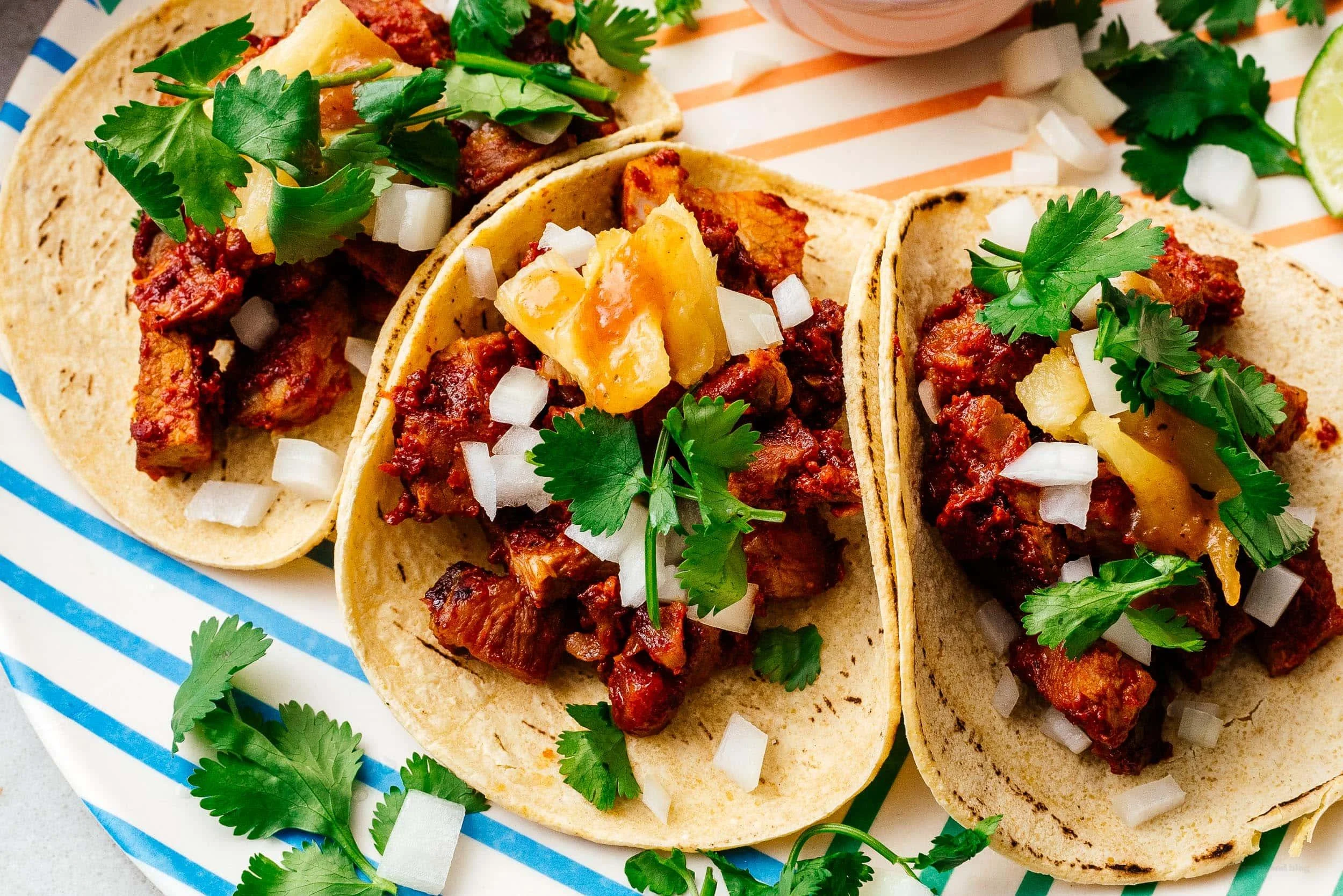 Taco al Pastor (Individual) | Single Spicy Marinated Pork with Pineapple Taco