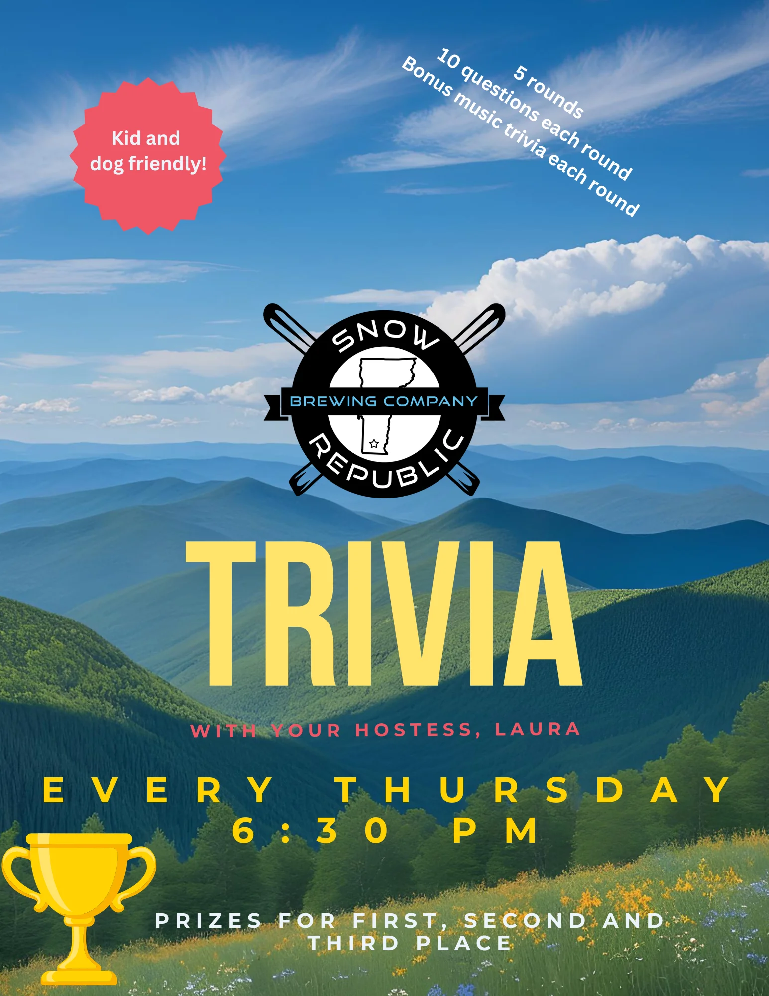 Trivia night event at Snow Republic Brewing Company