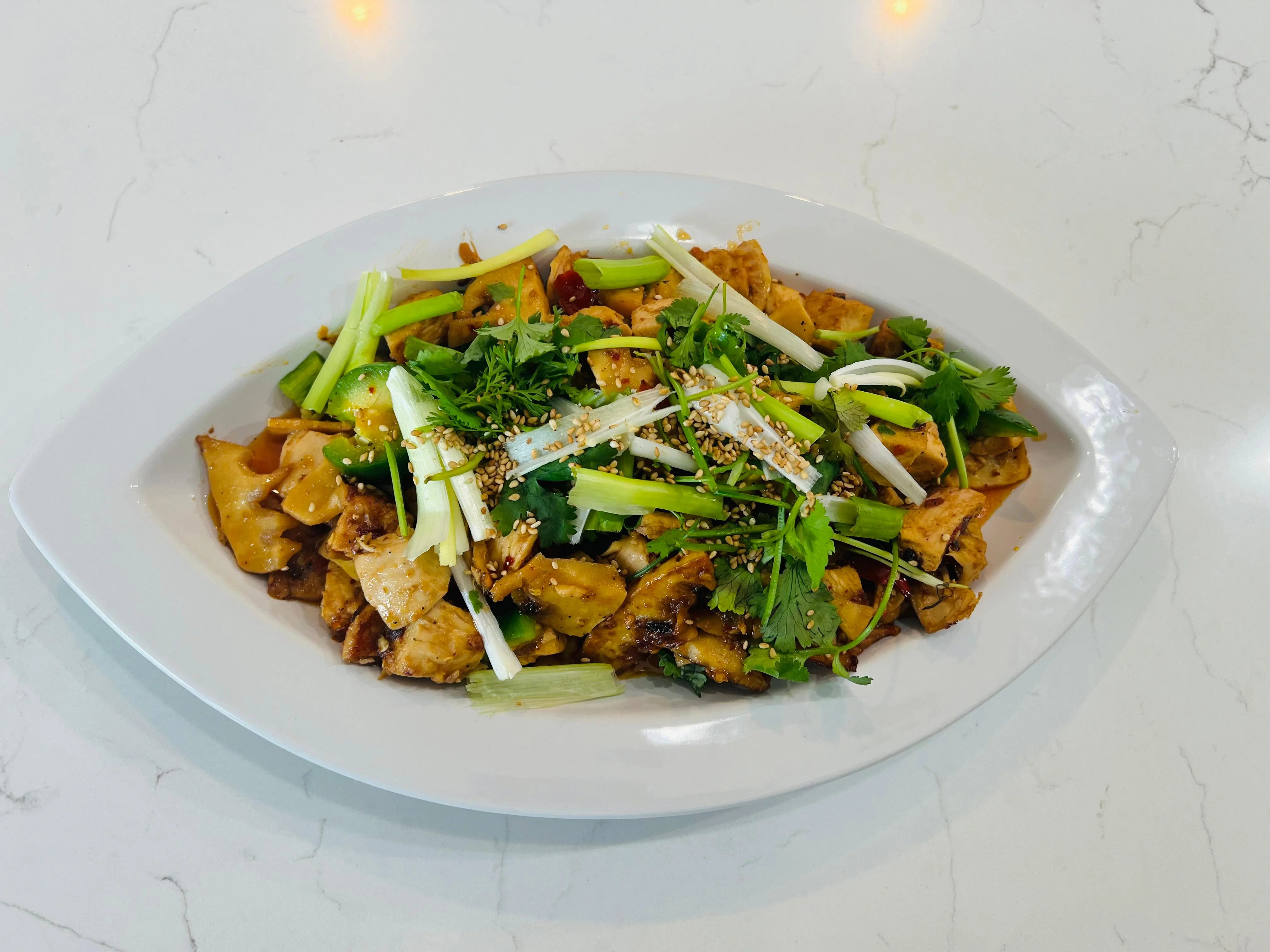 Stir fried Chicken with bamboo