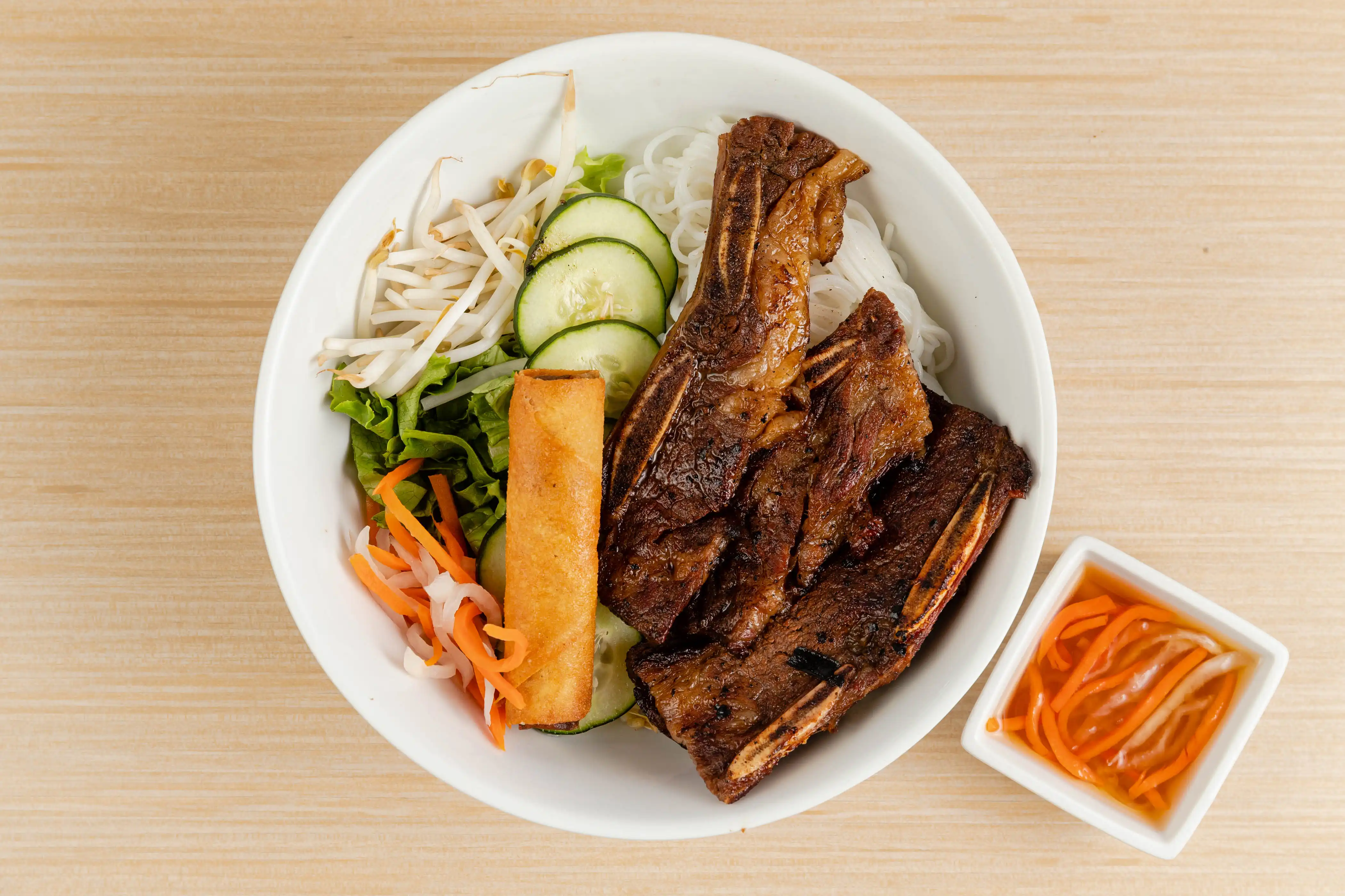 Rice Vermicelli with Grilled Beef