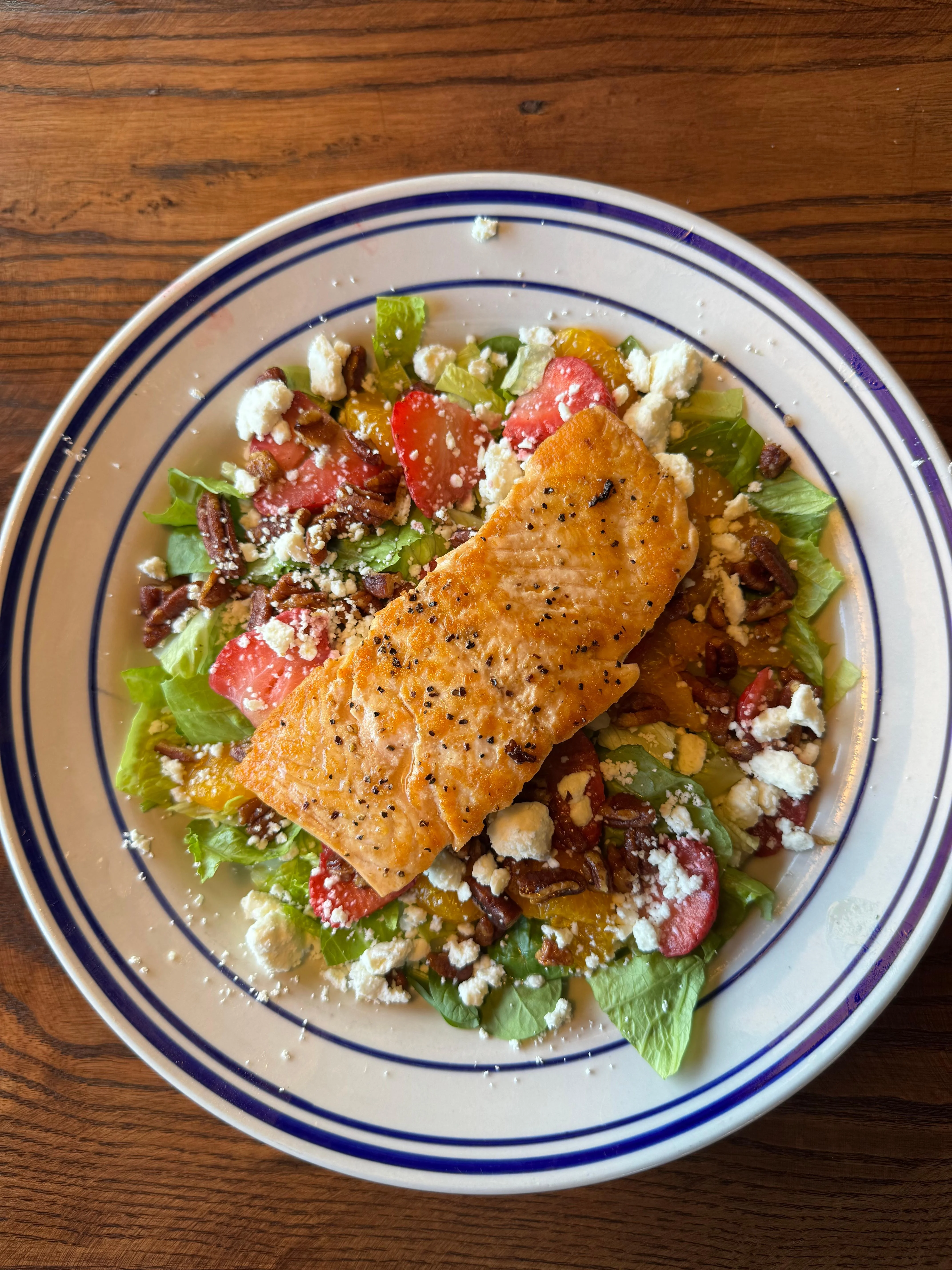 Salmon Strawberry Salad