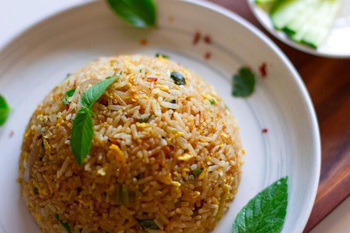 Basil Fried Rice w/ Chicken