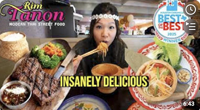 Youtube-My New Favorite Thai Restaurant in Houston | Rim Tanon