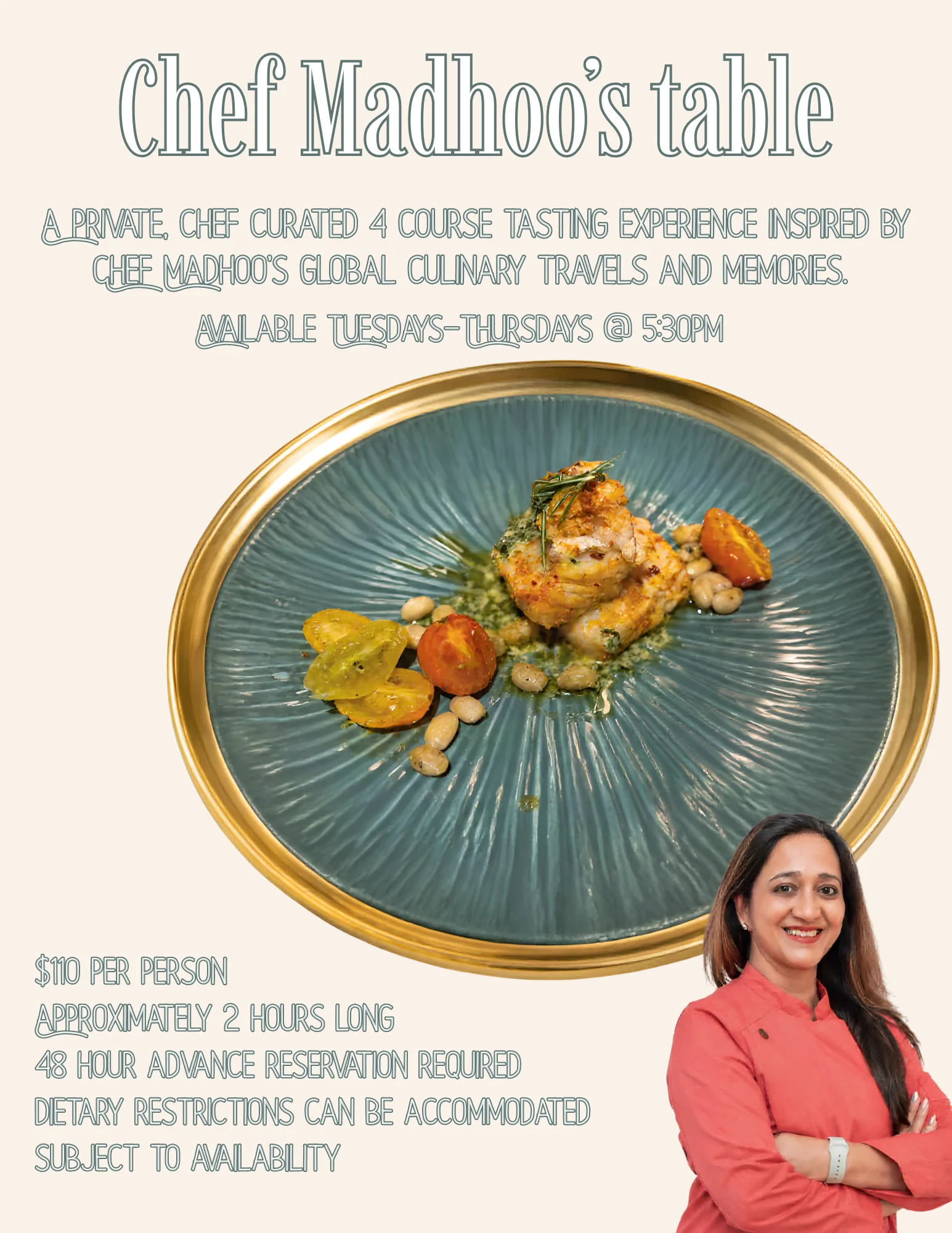 Elegant plated seafood dish inspired by global culinary travels