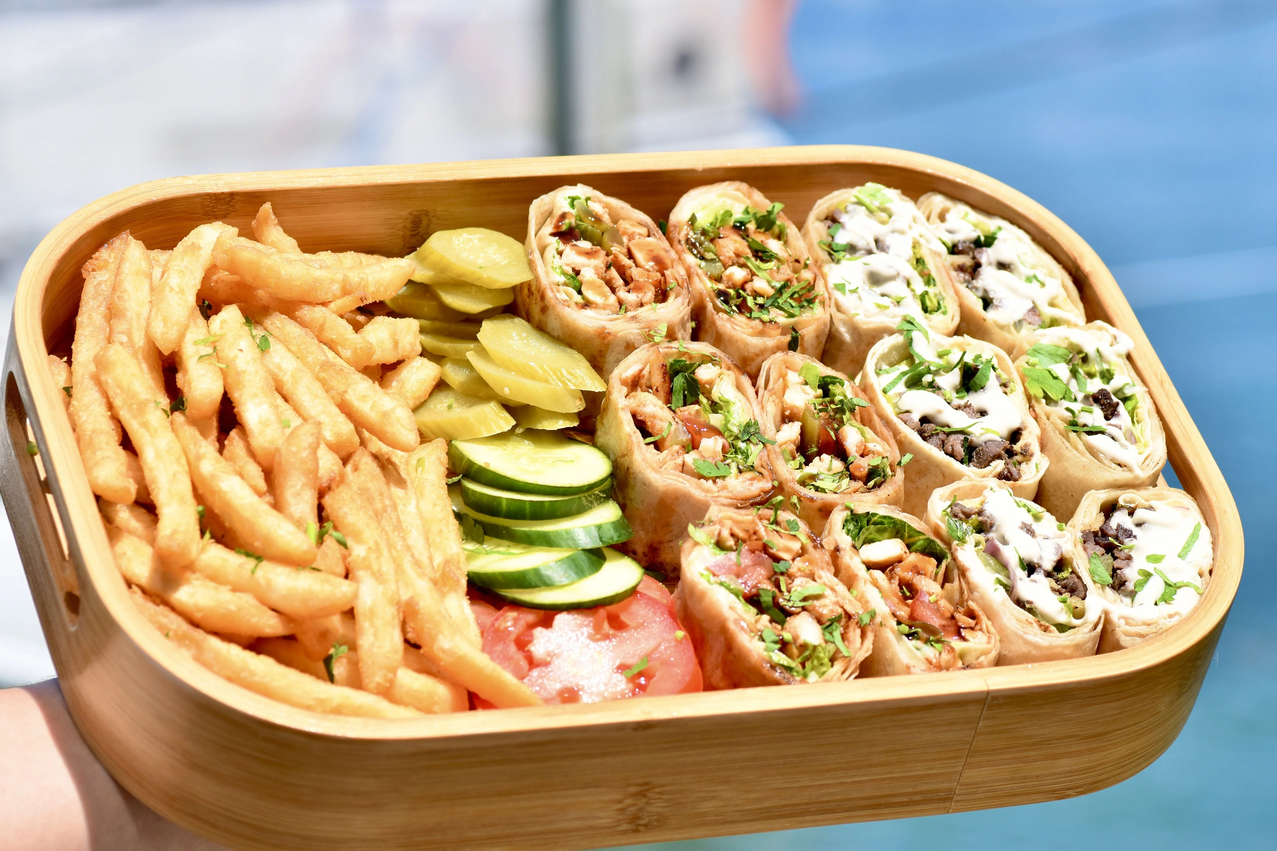 Deliciously grilled chicken served on a plate with garnishes.