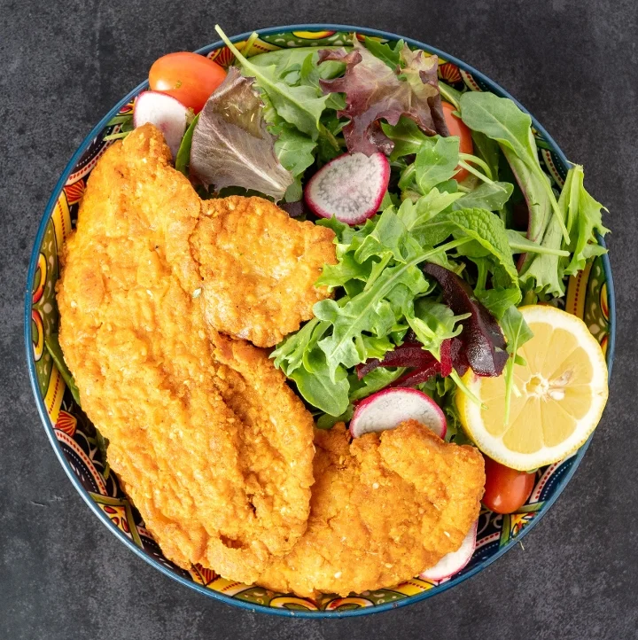 Chicken Schnitzel Salad