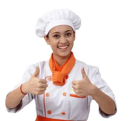 A restaurant chef preparing a dish