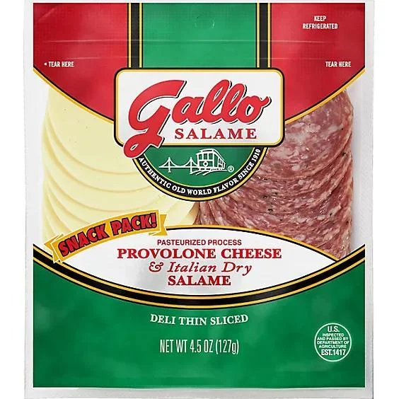 Gallo Provolone and Italian Dry Salami Snack Pack, 4.5 oz.
