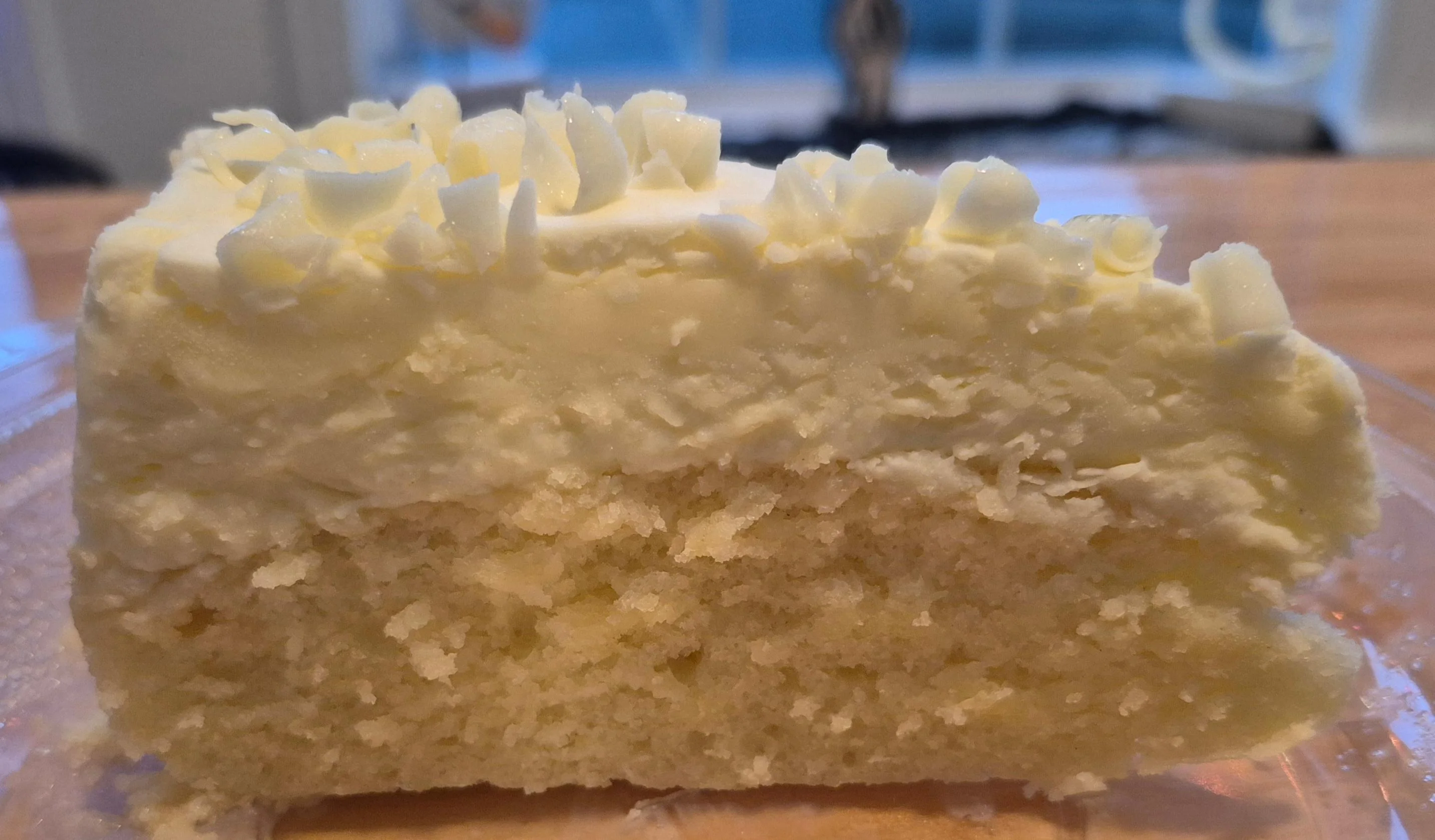 Slice Lemon Mascarpone Cake