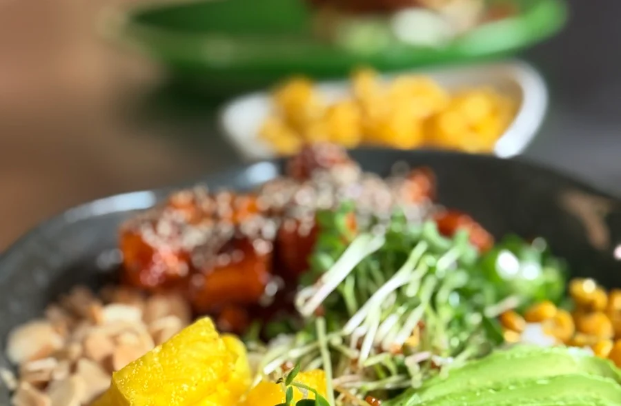 Beautiful vegan food