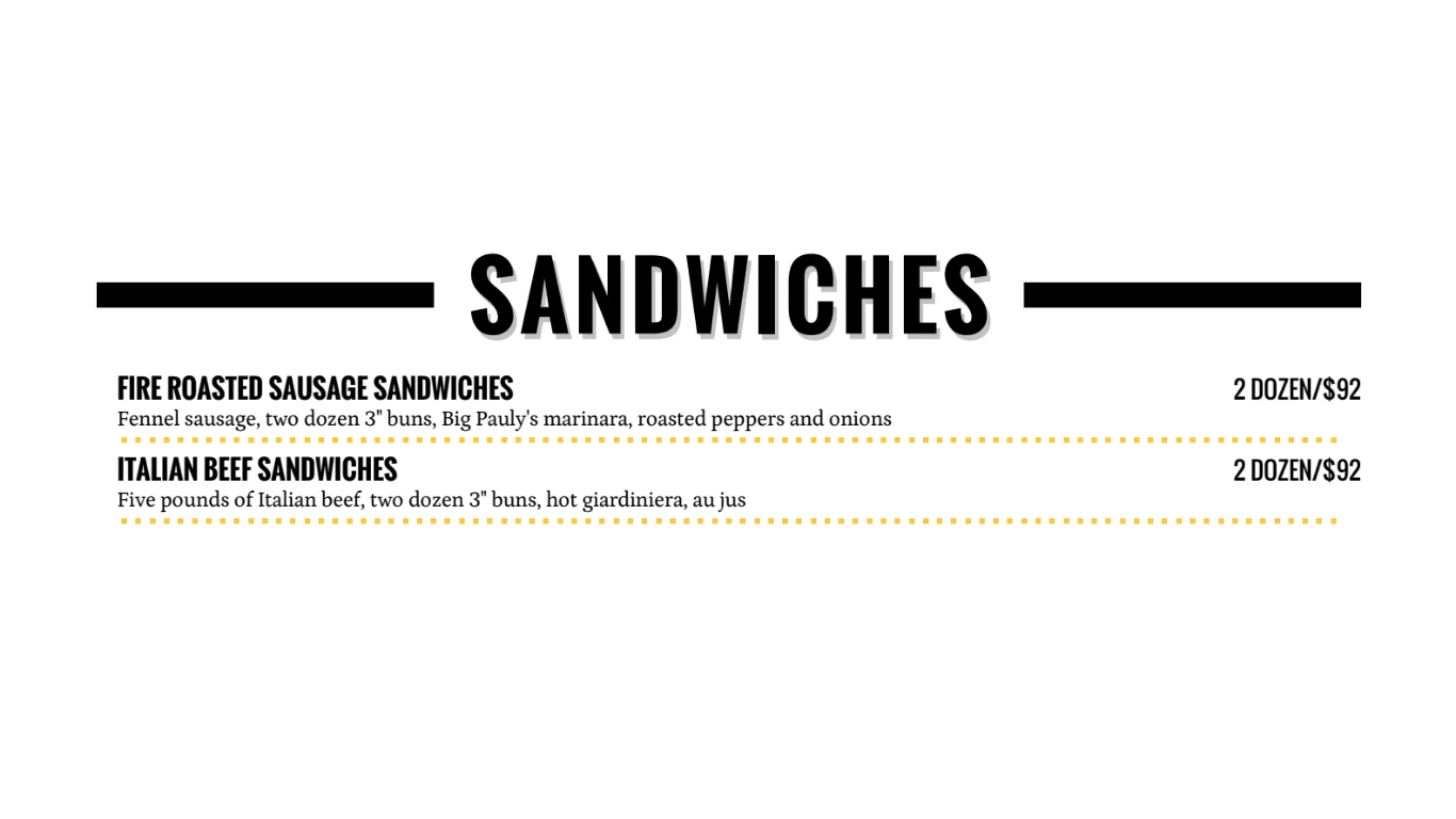 Sandwiches