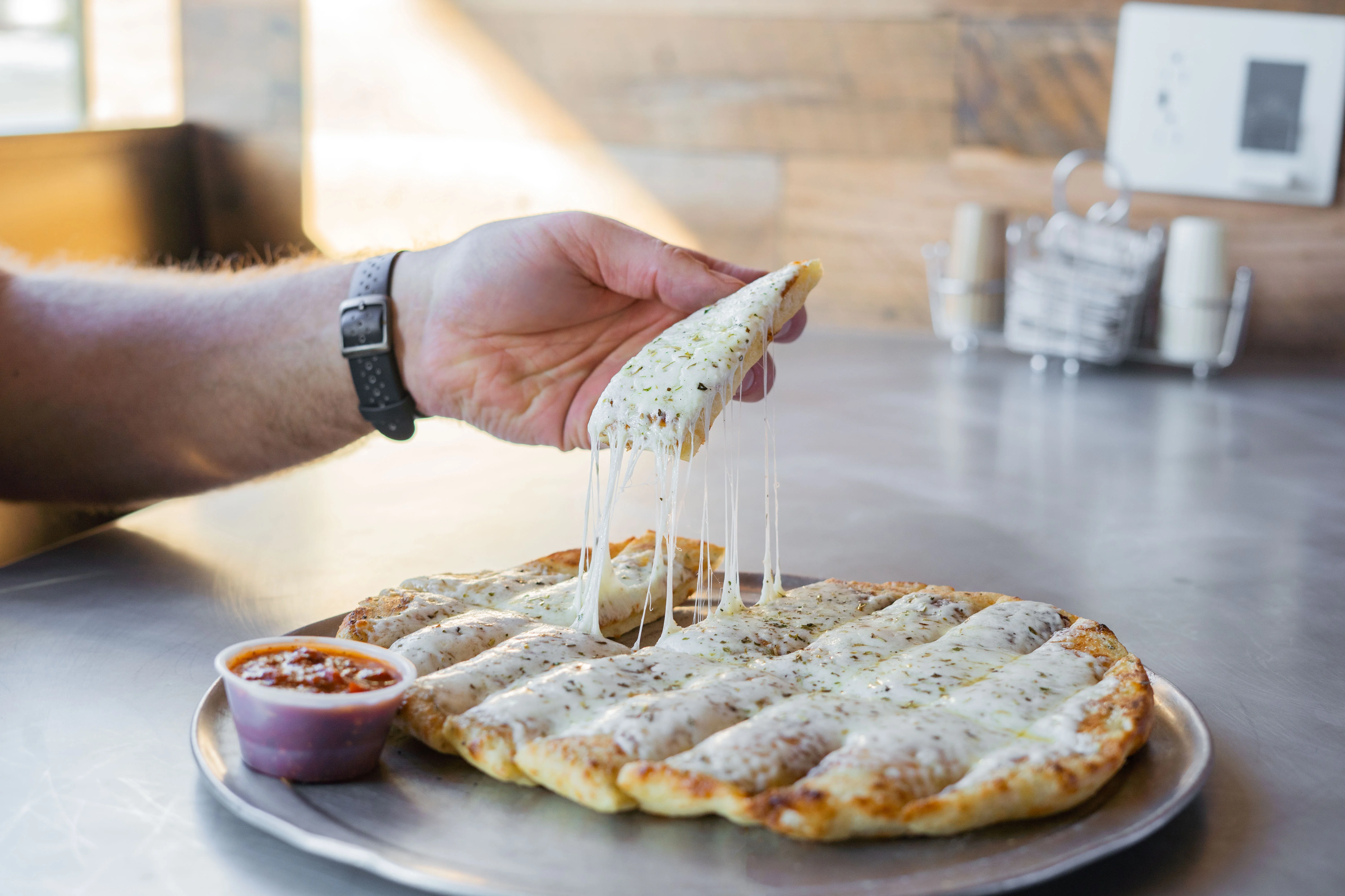gooey delicious cheesesticks